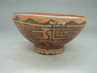  <em>Bowl</em>, 500-800. Ceramic, 3 1/2 x 6 1/2 x 6 3/4 in. (8.9 x 16.5 x 17.1 cm). Brooklyn Museum, Alfred W. Jenkins Fund, 34.1713. Creative Commons-BY (Photo: Brooklyn Museum, CUR.34.1713.jpg)