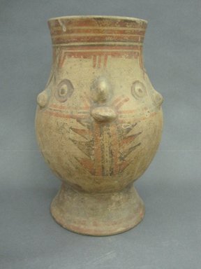  <em>Jar</em>, 1000-1350. Ceramic, 8 7/8 x 4 7/8 x 4 1/4 in. (22.5 x 12.4 x 10.8 cm). Brooklyn Museum, Alfred W. Jenkins Fund, 34.1807. Creative Commons-BY (Photo: Brooklyn Museum, CUR.34.1807_view1.jpg)