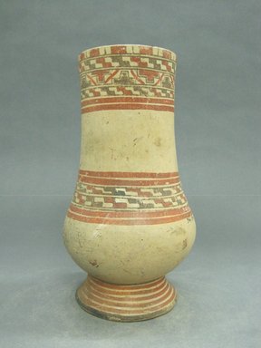  <em>Pear Shaped Vessel</em>, 1000–1350. Ceramic, pigment, 10 5/16 x 5 3/4 x 5 3/4 in. (26.2 x 14.6 x 14.6 cm). Brooklyn Museum, Alfred W. Jenkins Fund, 34.1886. Creative Commons-BY (Photo: Brooklyn Museum, CUR.34.1886.jpg)