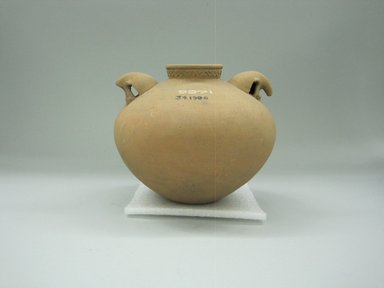  <em>Jar</em>. Ceramic, 5 3/4 x 7 1/4 x 7 in. (14.6 x 18.4 x 17.8 cm). Brooklyn Museum, Alfred W. Jenkins Fund, 34.1906. Creative Commons-BY (Photo: Brooklyn Museum, CUR.34.1906_view1.jpg)