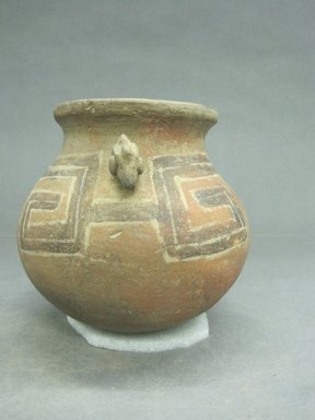  <em>Jar</em>, 200-500. Ceramic, pigment, 5 1/8 x 5 1/4 x 5 1/4 in. (13 x 13.3 x 13.3 cm). Brooklyn Museum, Alfred W. Jenkins Fund, 34.2031. Creative Commons-BY (Photo: Brooklyn Museum, CUR.34.2031_view1.jpg)