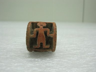  <em>Roller Stamp</em>. Ceramic, 1 3/16 x 1 3/16 x 1 1/16 in. (3 x 3 x 2.7 cm). Brooklyn Museum, Alfred W. Jenkins Fund, 34.2124. Creative Commons-BY (Photo: Brooklyn Museum, CUR.34.2124.jpg)