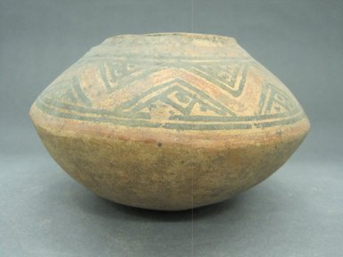  <em>Jar</em>, 1000-1550. Ceramic, pigment, 3 15/16 x 7 x 7 1/4 in. (10 x 17.8 x 18.4 cm). Brooklyn Museum, Alfred W. Jenkins Fund, 34.2220. Creative Commons-BY (Photo: Brooklyn Museum, CUR.34.2220.jpg)