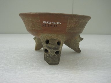  <em>Bowl</em>, 200-500. Ceramic, 3 9/16 x 5 7/8 x 6 in. (9 x 14.9 x 15.2 cm). Brooklyn Museum, Alfred W. Jenkins Fund, 34.2471. Creative Commons-BY (Photo: Brooklyn Museum, CUR.34.2471_view1.jpg)