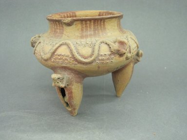  <em>Jar</em>, n.d. Ceramic, pigment, 4 1/2 x 4 1/2 x 4 1/2 in. (11.4 x 11.4 x 11.4 cm). Brooklyn Museum, Alfred W. Jenkins Fund, 34.2546. Creative Commons-BY (Photo: Brooklyn Museum, CUR.34.2546.jpg)