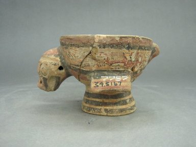 <em>Bird Effigy Vessel</em>, 1000-1350. Ceramic, pigment, 3 1/16 x 4 1/16 x 5 1/8 in. (7.8 x 10.3 x 13 cm). Brooklyn Museum, Alfred W. Jenkins Fund, 34.3167. Creative Commons-BY (Photo: Brooklyn Museum, CUR.34.3167.jpg)