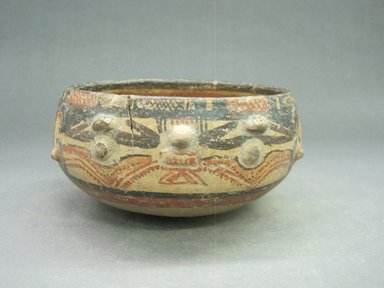  <em>Bowl</em>, 1000-1350. Ceramic, pigment, 3 3/8 x 6 3/4 x 7 in. (8.6 x 17.1 x 17.8 cm). Brooklyn Museum, Alfred W. Jenkins Fund, 34.3186. Creative Commons-BY (Photo: Brooklyn Museum, CUR.34.3186_view1.jpg)