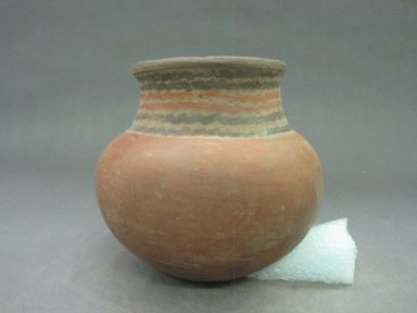  <em>Jar</em>, 1000-1550. Ceramic, pigment, 6 1/2 x 7 x 7 in. (16.5 x 17.8 x 17.8 cm). Brooklyn Museum, Alfred W. Jenkins Fund, 34.3478. Creative Commons-BY (Photo: Brooklyn Museum, CUR.34.3478.jpg)