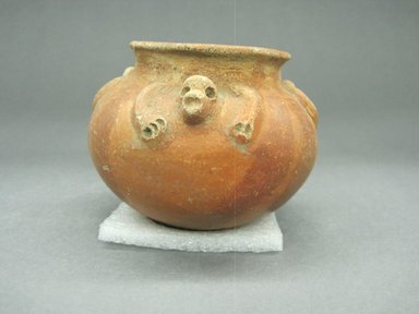  <em>Jar</em>, 100 B.C.E.-500 C.E. Ceramic, red slip, 2 13/16 x 3 3/4 x 3 3/4 in. (7.1 x 9.5 x 9.5 cm). Brooklyn Museum, Alfred W. Jenkins Fund, 34.3747. Creative Commons-BY (Photo: Brooklyn Museum, CUR.34.3747_view1.jpg)