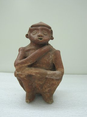  <em>Male Figure</em>. Ceramic, 9 1/4 x 6 x 6 in. (23.5 x 15.2 x 15.2 cm). Brooklyn Museum, Alfred W. Jenkins Fund, 34.4118. Creative Commons-BY (Photo: Brooklyn Museum, CUR.34.4118_view1.jpg)