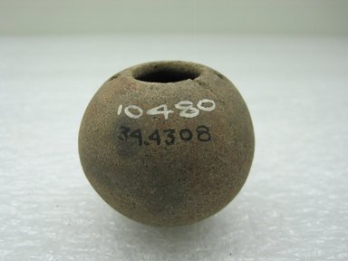  <em>Miniature Globular Jar</em>. Ceramic, 1 1/2 x 1 3/4 x 1 3/4 in. (3.8 x 4.5 x 4.4 cm). Brooklyn Museum, Alfred W. Jenkins Fund, 34.4308. Creative Commons-BY (Photo: Brooklyn Museum, CUR.34.4308.jpg)