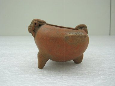  <em>Miniature Tripod Bowl</em>, 500-1000. Ceramic, 2 5/8 x 4 x 3 1/2 in. (6.7 x 10.2 x 8.9 cm). Brooklyn Museum, Alfred W. Jenkins Fund, 34.4376. Creative Commons-BY (Photo: Brooklyn Museum, CUR.34.4376.jpg)