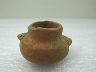  <em>Miniature Jar</em>. Ceramic, pigment, 1 9/16 x 2 3/8 x 2 in. (4 x 6 x 5.1 cm). Brooklyn Museum, Alfred W. Jenkins Fund, 34.4536. Creative Commons-BY (Photo: Brooklyn Museum, CUR.34.4536.jpg)