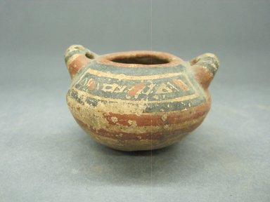  <em>Miniature Jar</em>, 1000-1550. Ceramic, pigment, 1 11/16 x 2 1/2 x 2 5/16 in. (4.3 x 6.4 x 5.9 cm). Brooklyn Museum, Alfred W. Jenkins Fund, 34.4638. Creative Commons-BY (Photo: Brooklyn Museum, CUR.34.4638.jpg)
