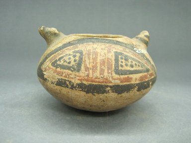 <em>Jar</em>, 1000-1550. Ceramic, pigment, 2 3/4 x 4 x 4 in. (7 x 10.2 x 10.2 cm). Brooklyn Museum, Alfred W. Jenkins Fund, 34.4640. Creative Commons-BY (Photo: Brooklyn Museum, CUR.34.4640.jpg)