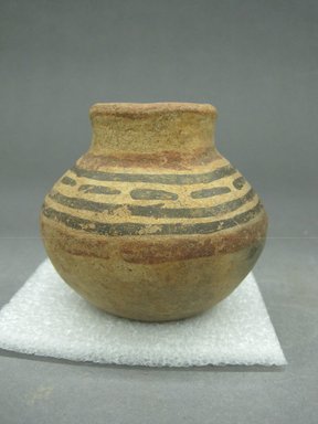  <em>Jar</em>, 1000-1500. Ceramic, 3 1/8 x 3 3/8 x 3 3/8 in. (8 x 8.6 x 8.6 cm). Brooklyn Museum, Alfred W. Jenkins Fund, 34.4641. Creative Commons-BY (Photo: Brooklyn Museum, CUR.34.4641_view1.jpg)
