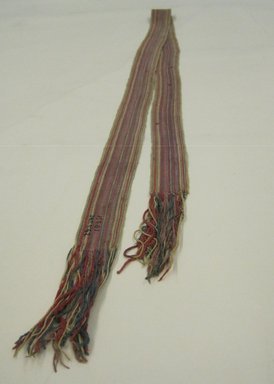  <em>Belt</em>, early 20th century. Cotton, 1 3/4 x 72 3/4 in. (4.4 x 184.8 cm). Brooklyn Museum, Alfred W. Jenkins Fund, 34.5562. Creative Commons-BY (Photo: Brooklyn Museum, CUR.34.5562.jpg)