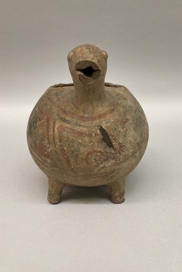 Possibly Casas Grandes. <em>Bird Jar</em>. Ceramic, pigment, 7 × 6 1/4 × 9 1/2 in. (17.8 × 15.9 × 24.1 cm). Brooklyn Museum, Brooklyn Museum Collection, 34.590. Creative Commons-BY (Photo: Brooklyn Museum, CUR.34.590_view01.jpg)
