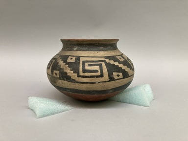 Southwest (unidentified). <em>Bowl</em>, 17th century. Pottery, galena, lead ore, 5 1/4 × 8 × 7 3/4 in. (13.3 × 20.3 × 19.7 cm). Brooklyn Museum, Brooklyn Museum Collection, 34.598. Creative Commons-BY (Photo: Brooklyn Museum, CUR.34.598.jpg)