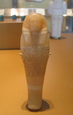  <em>Shabty of Nes-Montu</em>, ca. 1818-1772 B.C.E. Egyptian alabaster, 6 7/16 x  width 1 7/8 in. (16.3 x 4.7 cm). Brooklyn Museum, Charles Edwin Wilbour Fund, 34.997. Creative Commons-BY (Photo: Brooklyn Museum, CUR.34.997_erg2.jpg)