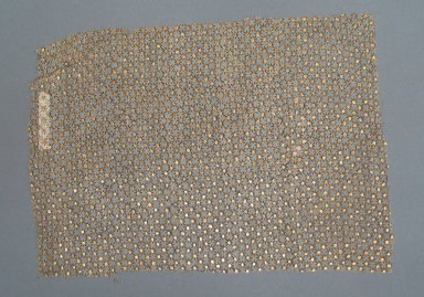  <em>Textile Fragment</em>. Loosely woven printed plain cloth weave cotton, 6 5/16 x 8 7/8 in. (16 x 22.5 cm). Brooklyn Museum, Brooklyn Museum Collection, 35.1548.10. Creative Commons-BY (Photo: Brooklyn Museum, CUR.35.1548.10.jpg)