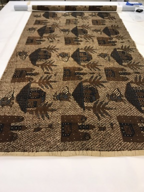  <em>Batik</em>. Cotton, 21 5/8 × 102 3/4 in. (55 × 261 cm). Brooklyn Museum, Brooklyn Museum Collection, 35.1987. Creative Commons-BY (Photo: , CUR.35.1987_overall.jpg)