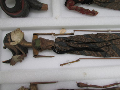  <em>Marionette</em>. Wood, pigment, fabric, 5 7/8 × 23 1/4 in. (15 × 59 cm). Brooklyn Museum, Gift of Appleton Sturgis, 35.2110. Creative Commons-BY (Photo: , CUR.35.2110_overall.jpg)