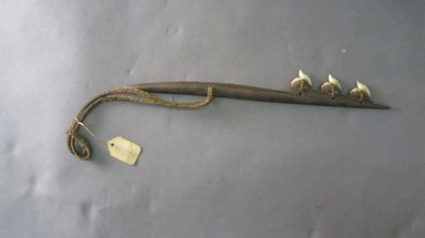 Kiribati. <em>Short Sword</em>. Wood, shark teeth, sennit, 11 7/16 x 9/16 in. (29 x 1.5 cm). Brooklyn Museum, Gift of Appleton Sturgis, 35.2170. Creative Commons-BY (Photo: Brooklyn Museum, CUR.35.2170.jpg)