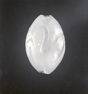  <em>Magic Gem</em>, ca. 590 B.C.E. Chalcedony, 1/4 x 9/16 x 13/16 in. (0.7 x 1.4 x 2.1 cm). Brooklyn Museum, Charles Edwin Wilbour Fund, 35.751. Creative Commons-BY (Photo: Brooklyn Museum, CUR.35.751_negA_bw.jpg)