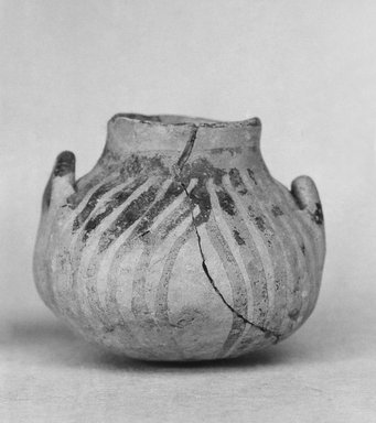 Greek. <em>Pot</em>, ca. 3000-2600 B.C. Clay, slip, 1 3/4 x Diam. 2 1/16 in. (4.5 x 5.2 cm). Brooklyn Museum, Charles Edwin Wilbour Fund, 35.762. Creative Commons-BY (Photo: Brooklyn Museum, CUR.35.762_print_bw.jpg)