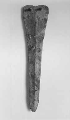  <em>Dagger</em>, ca. 2300 B.C.E. Bronze, 1 5/8 x 6 3/8 in. (4.1 x 16.2 cm). Brooklyn Museum, Charles Edwin Wilbour Fund, 35.774. Creative Commons-BY (Photo: Brooklyn Museum, CUR.35.774_print_bw.jpg)