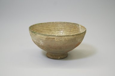 Byzantine. <em>The Bowl Stand on a Slight Boss</em>, 14th century. Ceramic, 3 1/8 x 6 1/8 in. (7.9 x 15.6 cm). Brooklyn Museum, Frank L. Babbott Fund and Henry L. Batterman Fund, 36.195. Creative Commons-BY (Photo: Brooklyn Museum, CUR.36.195_exterior.jpg)