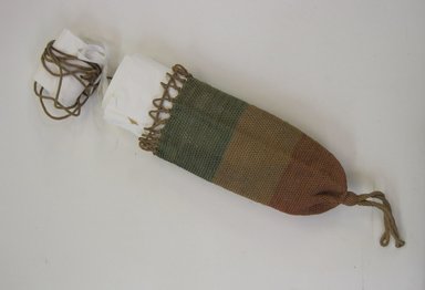 <em>Bag</em>, circa 1936. Plant fiber, pigment, (not incl. strap) 15 × 5 × 3/4 in. (38.1 × 12.7 × 1.9 cm). Brooklyn Museum, Gift of Mrs. Eugene Schaefer, 36.399. Creative Commons-BY (Photo: Brooklyn Museum, CUR.36.399.jpg)