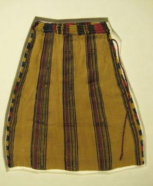 Nasca-Wari. <em>Bag</em>, 200-1000 C.E. (?). Cotton, camelid fiber, 12 × 1/4 × 13 in. (30.5 × 0.6 × 33 cm). Brooklyn Museum, Gift of Mrs. Eugene Schaefer, 36.411. Creative Commons-BY (Photo: , CUR.36.411.jpg)