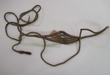  <em>Sling</em>, 1000–1400. Plant fiber, 2 × 1/4 × 79 3/4 in. (5.1 × 0.6 × 202.6 cm). Brooklyn Museum, Gift of Mrs. Eugene Schaefer, 36.418. Creative Commons-BY (Photo: Brooklyn Museum, CUR.36.418.jpg)