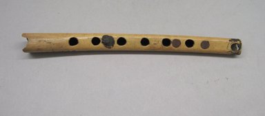  <em>Flute</em>. Bone, 1/2 x 1/2 x 6 in. (1.3 x 1.3 x 15.2 cm). Brooklyn Museum, Gift of Mrs. Eugene Schaefer, 36.463. Creative Commons-BY (Photo: Brooklyn Museum, CUR.36.463.jpg)