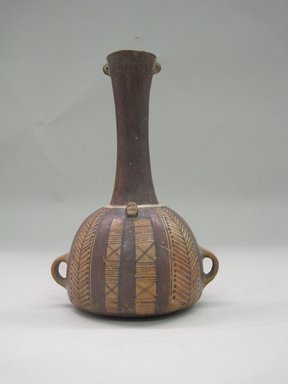 Inca. <em>Aryballo Vessel</em>, 1400-1532 C.E. Ceramic, pigment, 8 1/4 x 5 11/16 x 4 1/2 in. (21 x 14.4 x 11.4 cm). Brooklyn Museum, Gift of Dr. John H. Finney, 36.635. Creative Commons-BY (Photo: Brooklyn Museum, CUR.36.635.jpg)