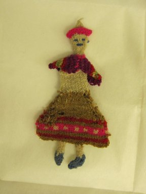  <em>Female Doll</em>, ca. 1936. Wool, 2 3/16 x 4 5/16 in. (5.5 x 11 cm). Brooklyn Museum, Gift of Dr. John H. Finney, 36.721. Creative Commons-BY (Photo: Brooklyn Museum, CUR.36.721_view1.jpg)