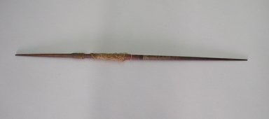  <em>Spindle</em>. Wood, 8 7/16 in. (21.5 cm). Brooklyn Museum, Gift of Dr. John H. Finney, 36.755.47. Creative Commons-BY (Photo: Brooklyn Museum, CUR.36.755.47.jpg)