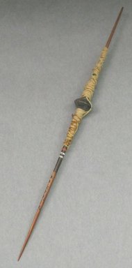 Chancay. <em>Spindle</em>, 1000-1476. Wood, pigment, 5/8 x 9 7/16 in. (1.6 x 24 cm). Brooklyn Museum, Gift of Dr. John H. Finney, 36.755.7. Creative Commons-BY (Photo: Brooklyn Museum, CUR.36.755.7.jpg)