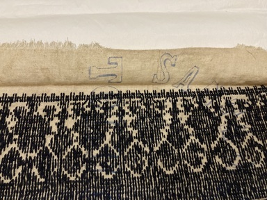 Tarascan. <em>Embroidered Strip</em>, 19th century. Cotton and wool thread, 25 1/4 x 5 1/4 in. (64.1 x 13.3 cm). Brooklyn Museum, Frank L. Babbott Fund, 36.769. Creative Commons-BY (Photo: Brooklyn Museum, CUR.36.769_view01.jpg)