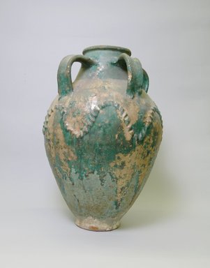  <em>Large Jar</em>, 12th-13th century. Ceramic, 19 1/2 x 12 13/16 in. (49.5 x 32.6 cm). Brooklyn Museum, Gift of Mr. and Mrs. Frederic B. Pratt, 36.946. Creative Commons-BY (Photo: Brooklyn Museum, CUR.36.946.jpg)