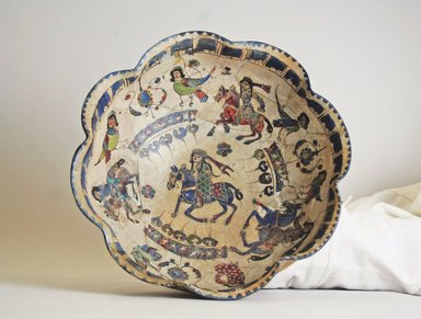  <em>Medium Sized Bowl</em>, 12th-13th century. Ceramic, Mina'i or haft rangi ware, 3 1/2 x 8 in. (8.9 x 20.3 cm). Brooklyn Museum, Gift of Mr. and Mrs. Frederic B. Pratt, 36.948. Creative Commons-BY (Photo: Brooklyn Museum, CUR.36.948_interior.jpg)