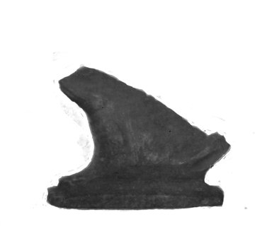  <em>Figure of a Frog</em>, ca. 1539-1292 B.C.E. Quartz, 3/4 × 3/8 × 7/8 in. (1.9 × 0.9 × 2.3 cm). Brooklyn Museum, Charles Edwin Wilbour Fund, 37.1122E. Creative Commons-BY (Photo: Brooklyn Museum, CUR.37.1122E_NegID_37.1121E_GRPA_cropped_bw.jpg)