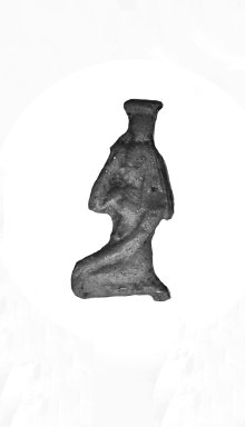  <em>Inlay in the Form of Nephthys Kneeling</em>, 343-30 B.C.E. Glass, 1 1/4 x 5/8 x 1/8 in. (3.2 x 1.6 x 0.3 cm). Brooklyn Museum, Charles Edwin Wilbour Fund, 37.1128E. Creative Commons-BY (Photo: Brooklyn Museum, CUR.37.1128E_37.1127E_GRPA_cropped.jpg)