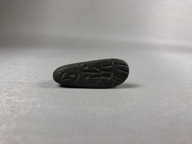 Arabian (probably). <em>Amulet in the Form of a Foot with Seal on the Base</em>. Stone, 1 × 9/16 × 1 9/16 in. (2.5 × 1.5 × 4 cm, 15.5 g). Brooklyn Museum, Charles Edwin Wilbour Fund, 37.1213E. Creative Commons-BY (Photo: , CUR.37.1213E_view04.jpg)