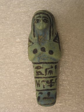  <em>Shabty of Princess Muthotep</em>, ca. 1075–656 B.C.E. Faience Brooklyn Museum, Charles Edwin Wilbour Fund, 37.139E. Creative Commons-BY (Photo: Brooklyn Museum, CUR.37.139E_front.jpg)