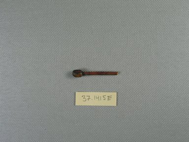  <em>Upper Part of a Hairpin</em>, 396-642 C.E. Bone, Length: 1 1/2 in. (3.8 cm). Brooklyn Museum, Charles Edwin Wilbour Fund, 37.1415E. Creative Commons-BY (Photo: Brooklyn Museum, CUR.37.1415E_view1.jpg)