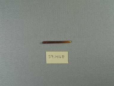  <em>Small Fragment of a Hairpin</em>, 396-642 C.E. Bone, 1/8 x 1 11/16 in. (0.3 x 4.3 cm). Brooklyn Museum, Charles Edwin Wilbour Fund, 37.1416E. Creative Commons-BY (Photo: Brooklyn Museum, CUR.37.1416E_view1.jpg)