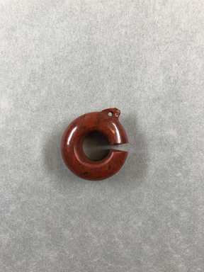  <em>Ring with Small Loop</em>. Jasper (?), 7/8 × 5/16 × 1 in. (2.3 × 0.8 × 2.6 cm). Brooklyn Museum, Charles Edwin Wilbour Fund, 37.1473E. Creative Commons-BY (Photo: , CUR.37.1473E_view01.jpg)